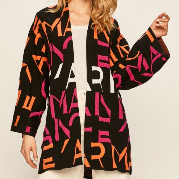 Prelove Armani Exchange Knit Cardigan Sz M - Picture 2 of 8